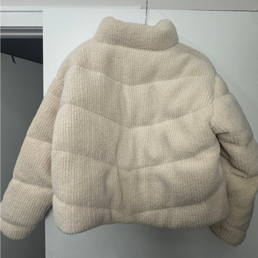Pull&Bear Cream Teddy Jacket - Picture 2 of 3